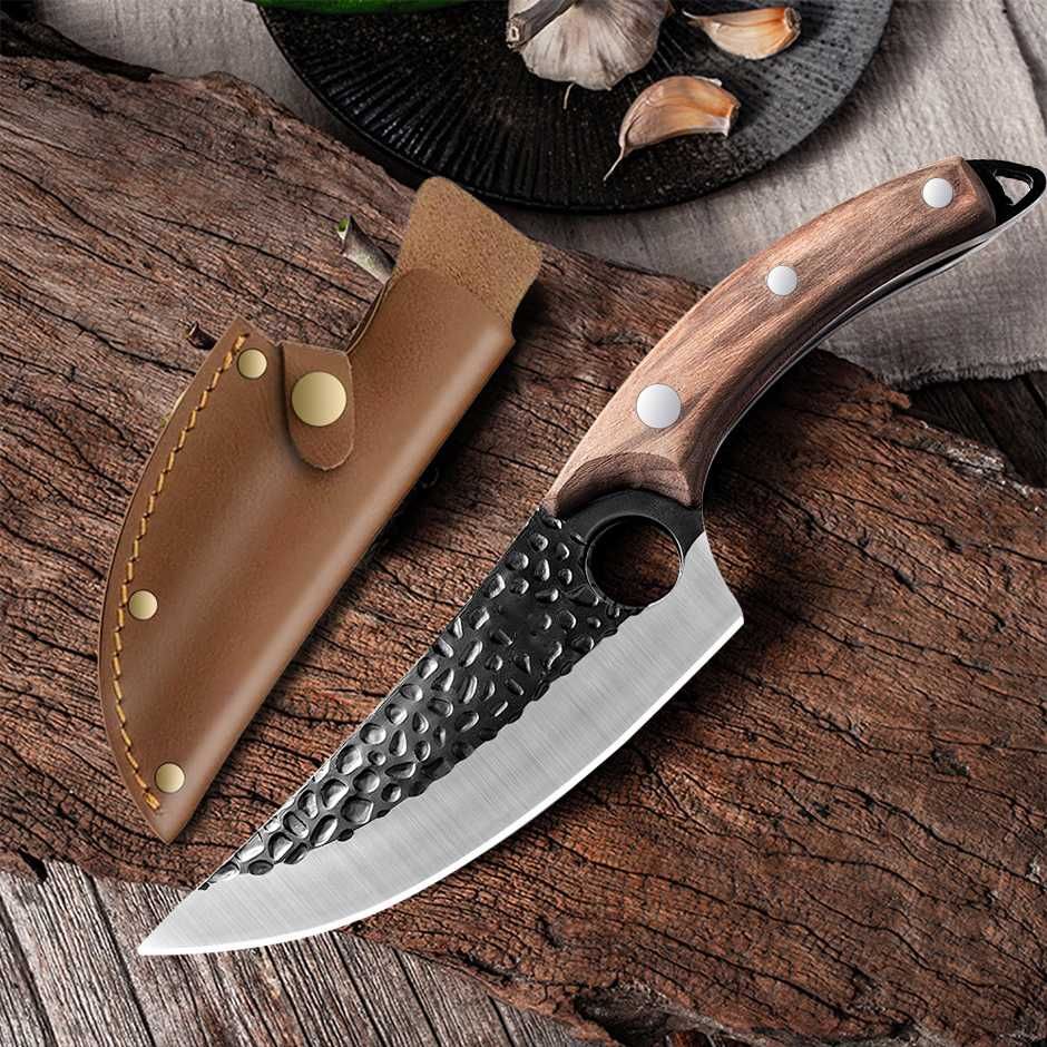 TASAK nóż Toporek TOPÓR myśliwski FULL Tang KUTY + etui T1