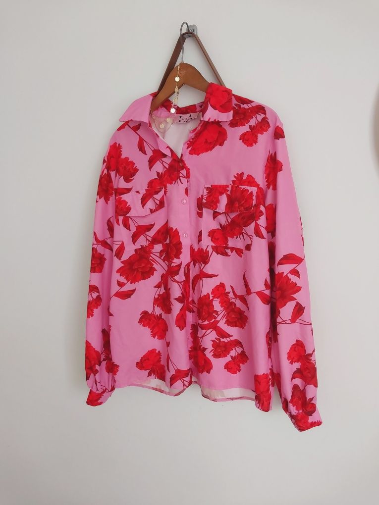 Set zestaw la milla szorty koszula oversize 38M
