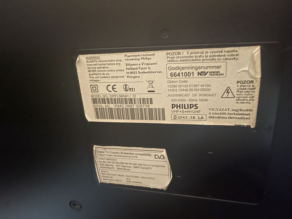 Telewizor Philips 32 cale + dekoder DVBT