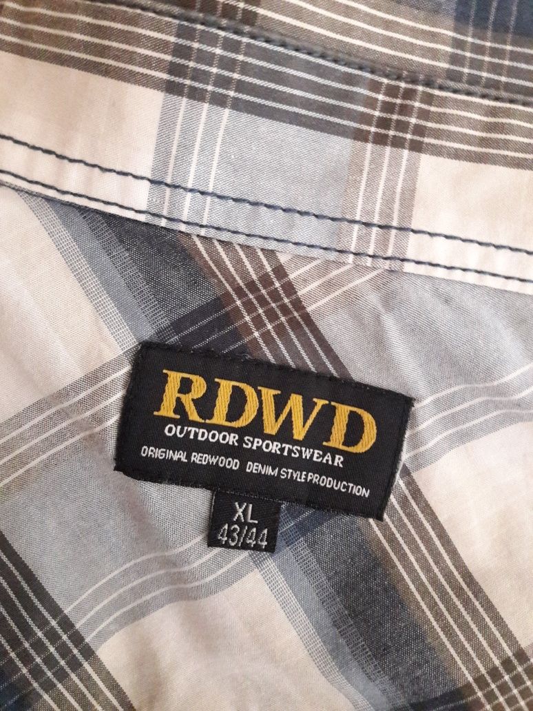 Redwood jak nowa, piękna koszula męska cotton krata r XL i 43/44