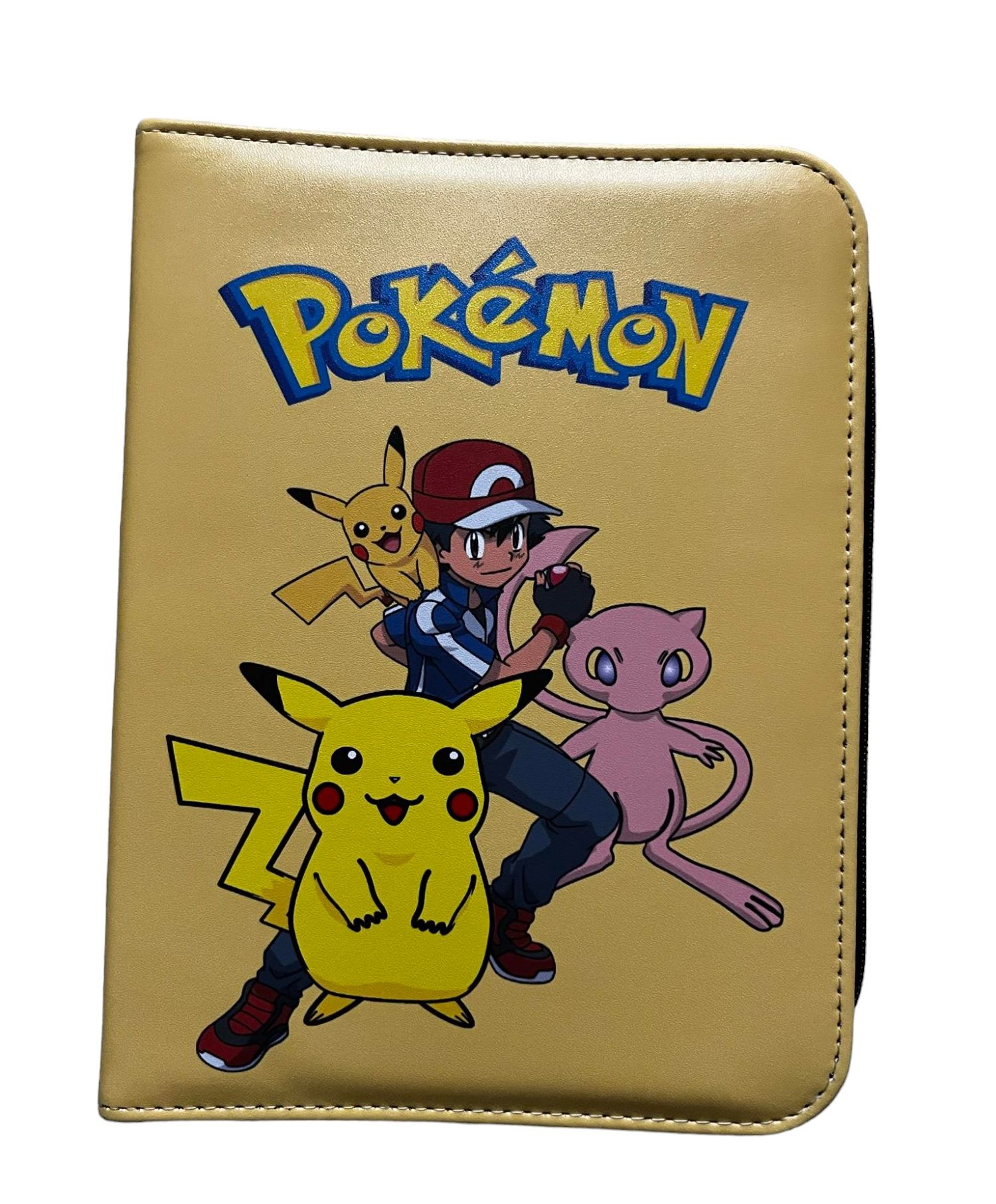 Skórzany klaser na karty pokemon
