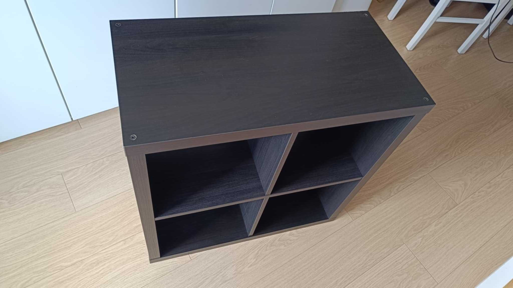 Ikea kallax 2x2 czarny