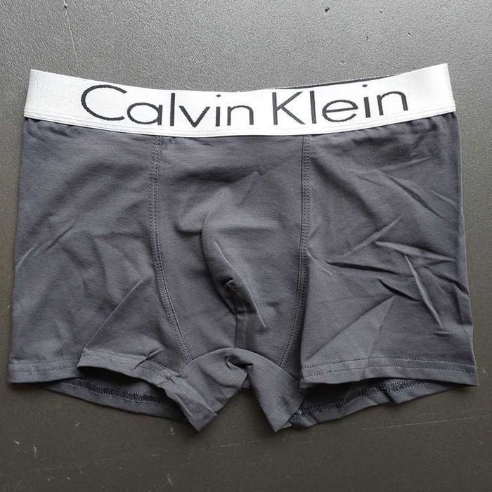 Труси CK Steel3 срібляста резинка. Чоловічі/мужские боксеры