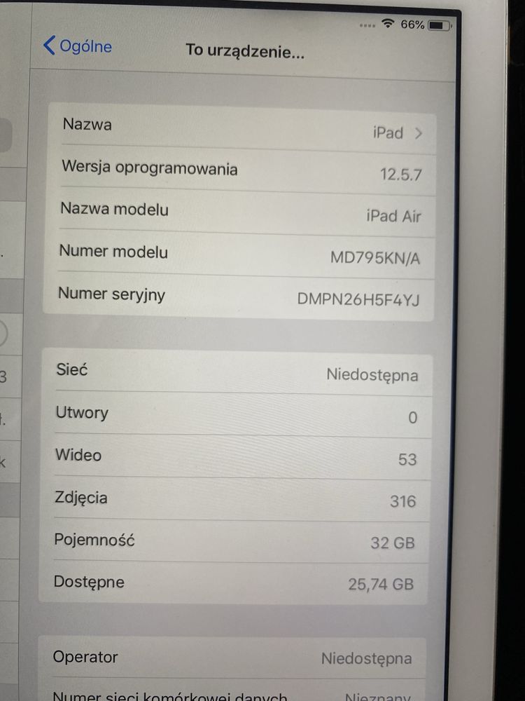 Tablet Apple iPad Air-stan idealny