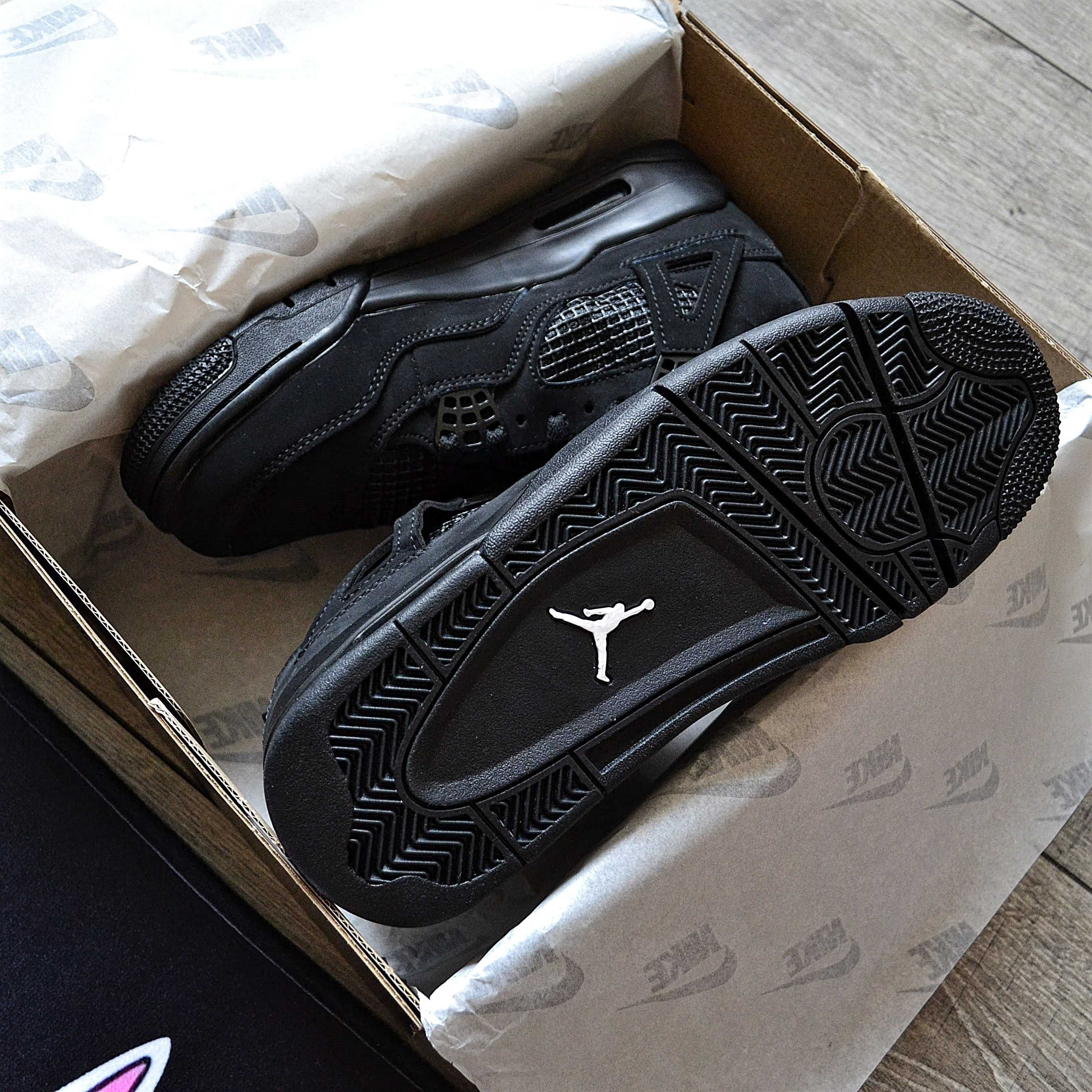 Чоловічі кросівки Nike Air Jordan 4 'Black Cat' Розміри 40-45