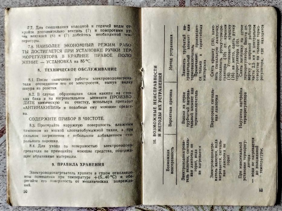 Электроводонагреватель ЭВБО-10/1,25