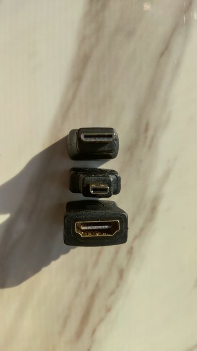 Перехідник micro HDMI mini HDMI HDMI F
