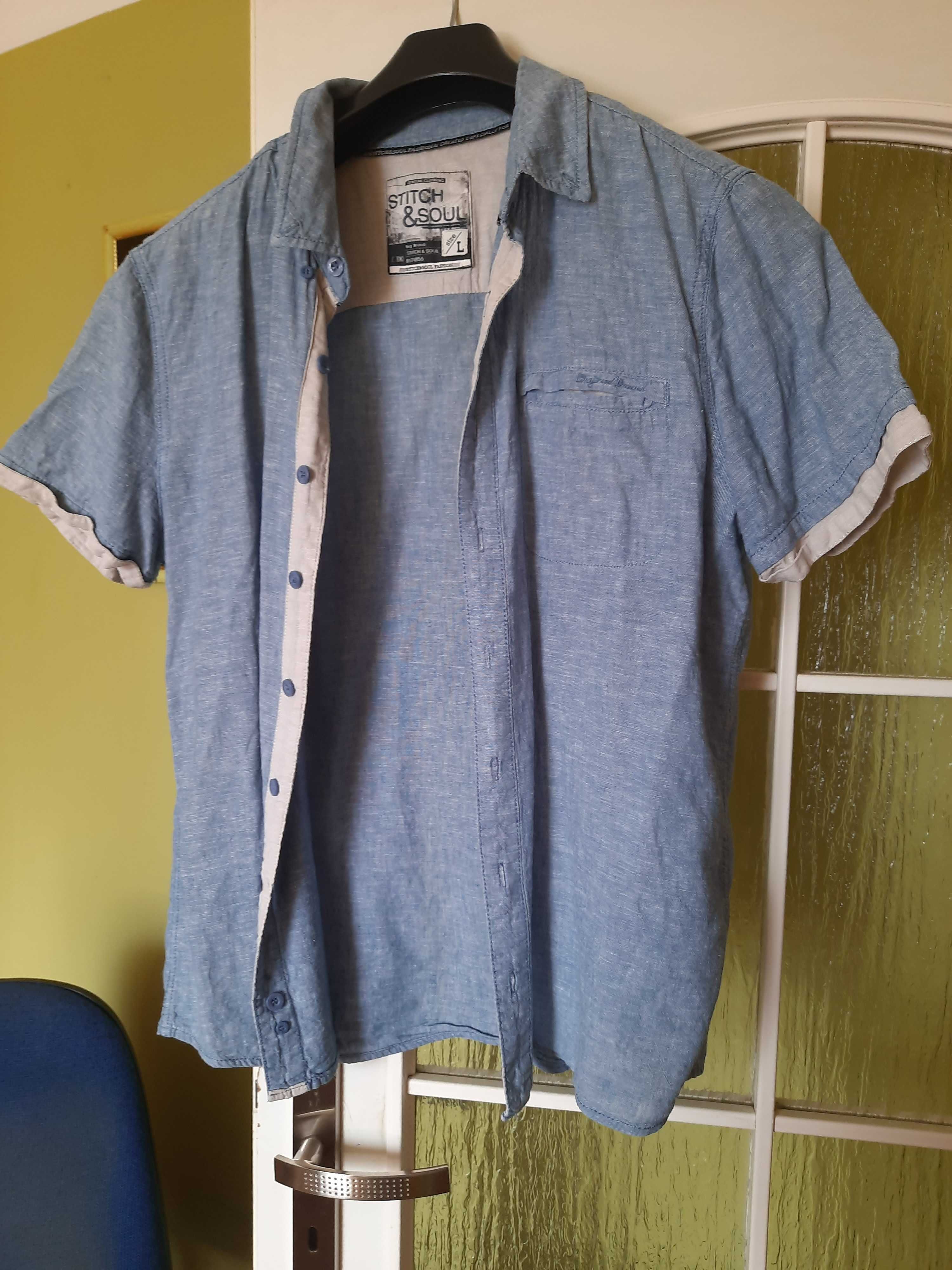 Koszula męska granatowa STITCH & SOUL