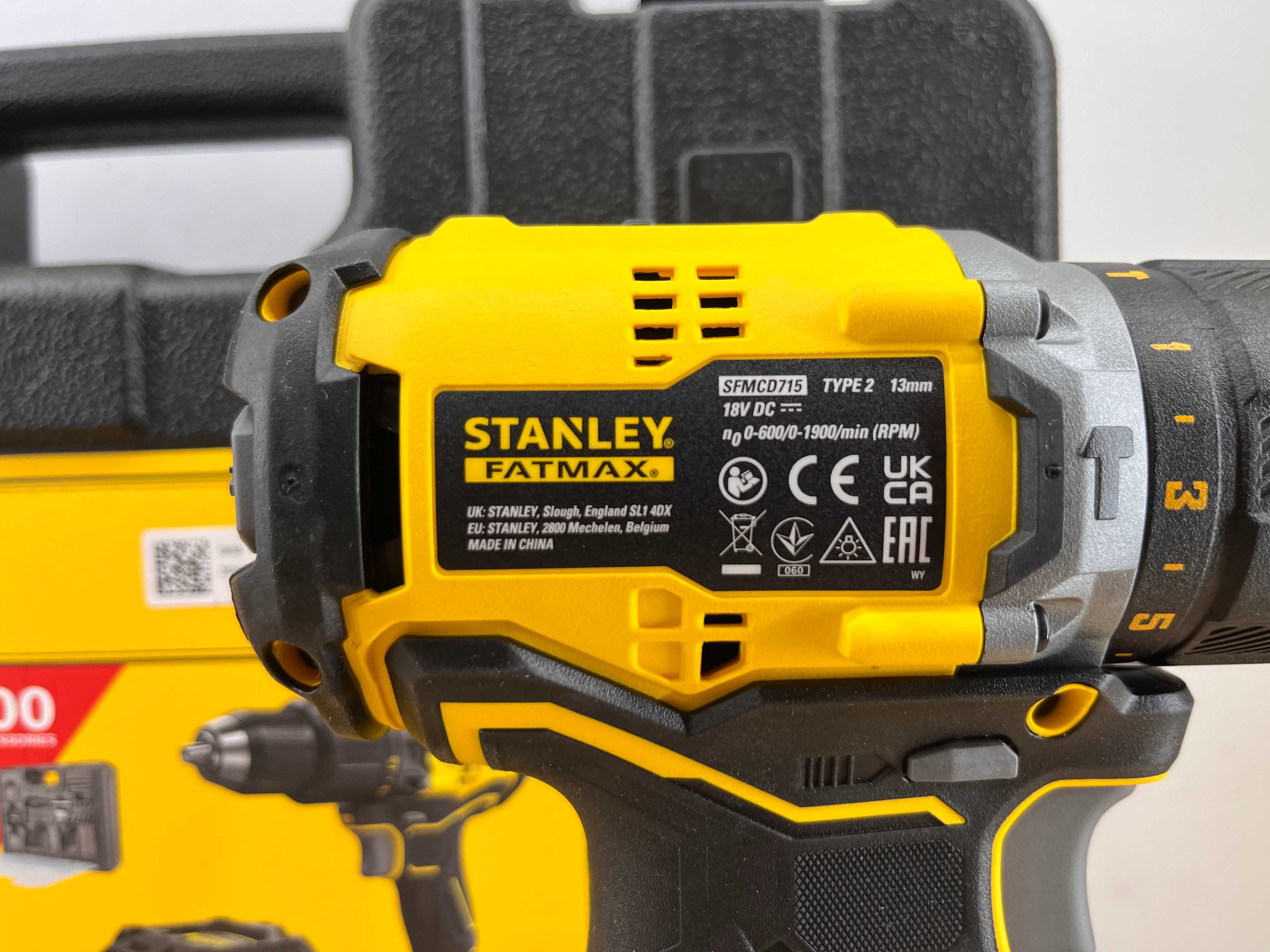 Wkrętarka Stanley SFMCD715D2A-QW |2aku, ład. wkrętak+100 akcesorii|