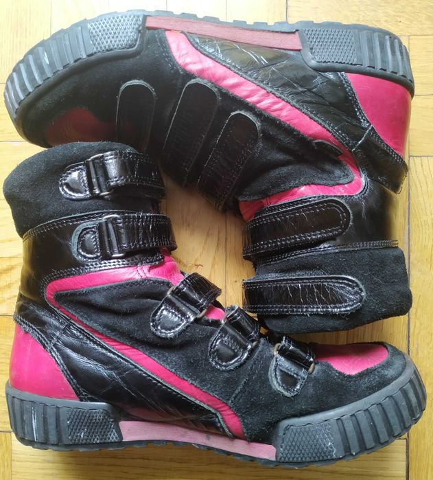 Черевики Хайтопи Жіночі/підліткові, шкіра/замша
