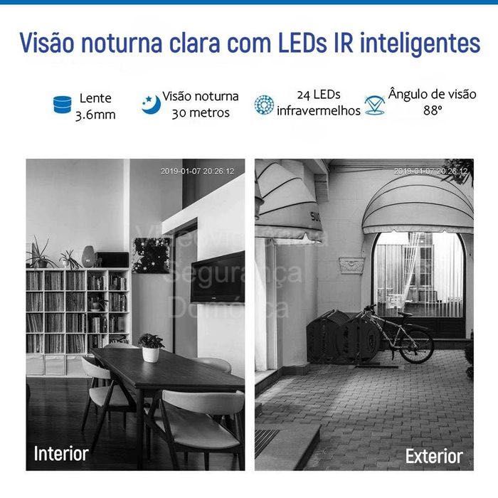 Conjunto de vigilância * CCTV * 4 Câmaras FullHD * 3MP * Dome