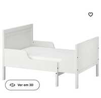 Cama de criança extensivel com colchão