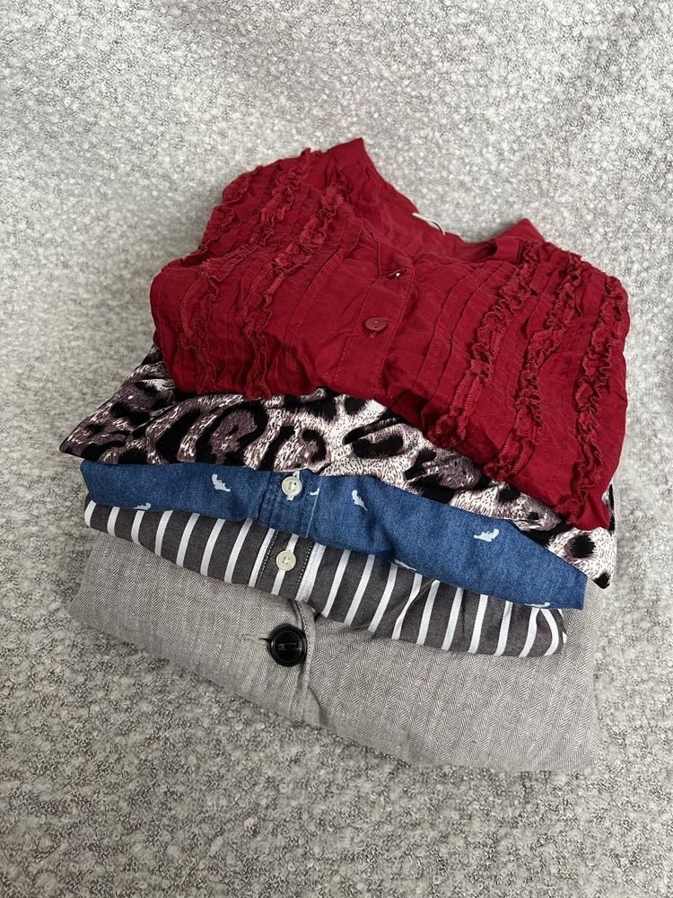 Zestaw ubrań damskich mega paka 3XL 46 plus size jesień koszula bluzka