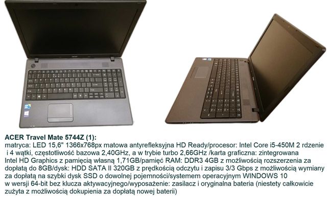 Tanie laptopy z procesorem i5 - Дешеві ноутбуки з процесором Intel i5