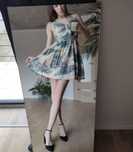 Letnia sukienka w miasta, pin up
