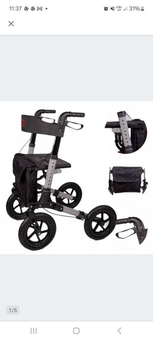 Chodzik dla seniora na Dużych kołach Pompowany