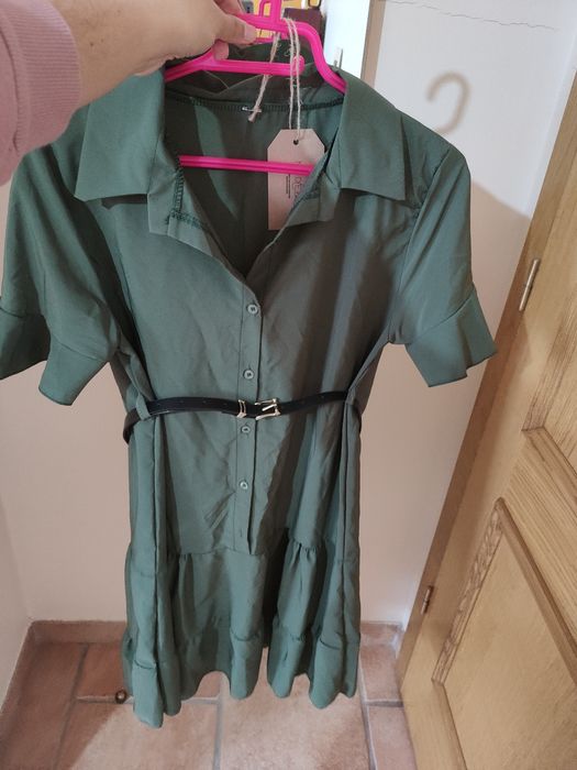 Vestido verde tropa