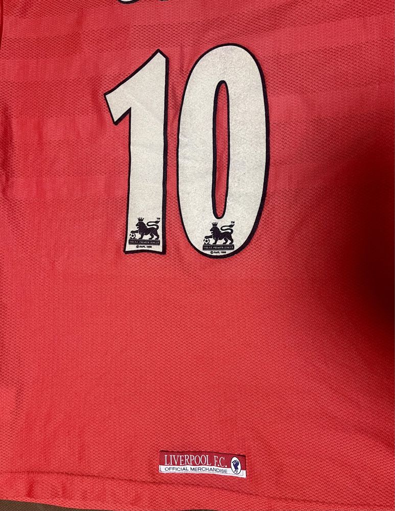 1998/99 Liverpool Home Premier League Football Shirt Owen #10