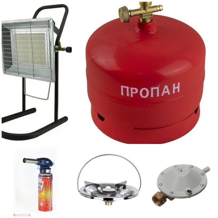 Балон Газовий Обігрівач Пальник Комплект Туристичний 5л 8л 10л 12л 15л