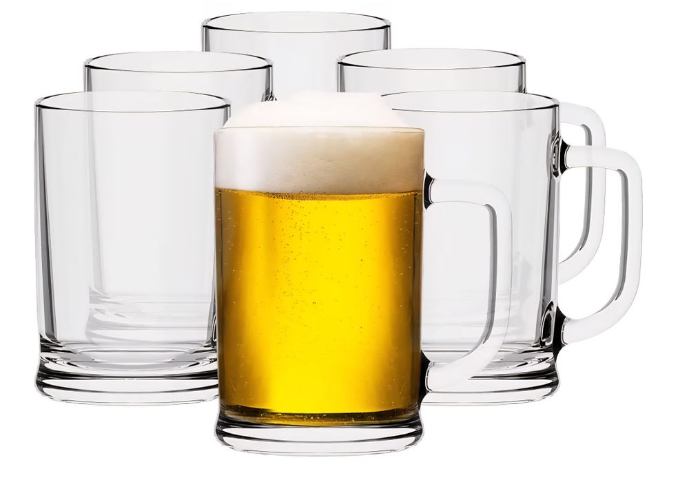 6 kufli do piwa - 6 x 500ml - nowe