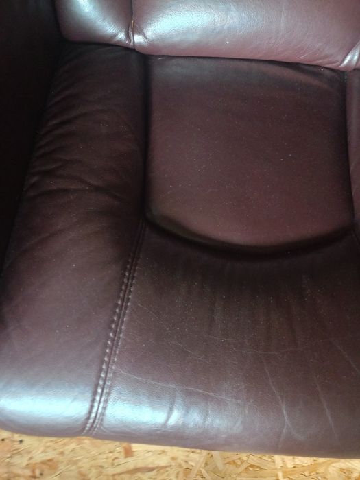 Skórzana sofa i fotel ,stan idealny