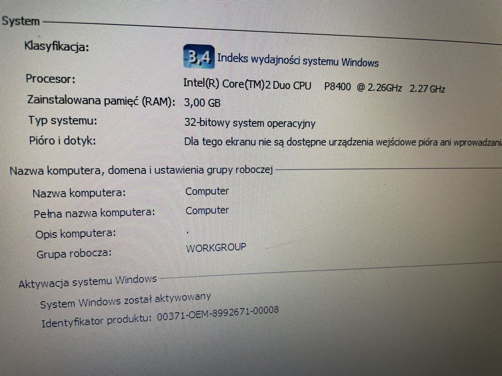 HP  8730b  laptop używany sprawny