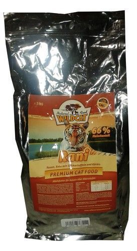 Mięsna karma hipoalergiczna dla kotów - Wildcat BAŻANT + KACZKA 3kg