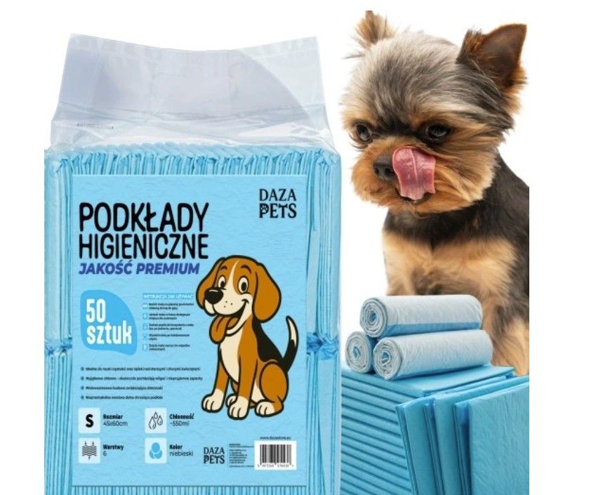 Podkłady Maty Higieniczne 45X60 Sikania Chłonne Podkłady Dla Psa 50Szt