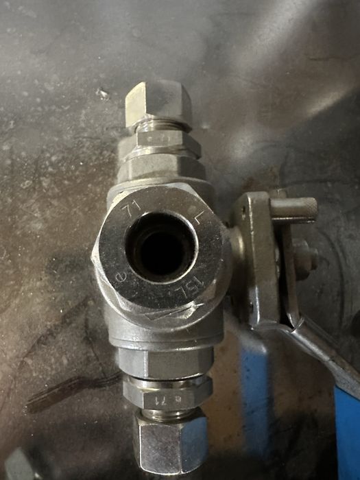 Zawór kulowy nierdzewny 3 drogowy 3/4 cala DN20