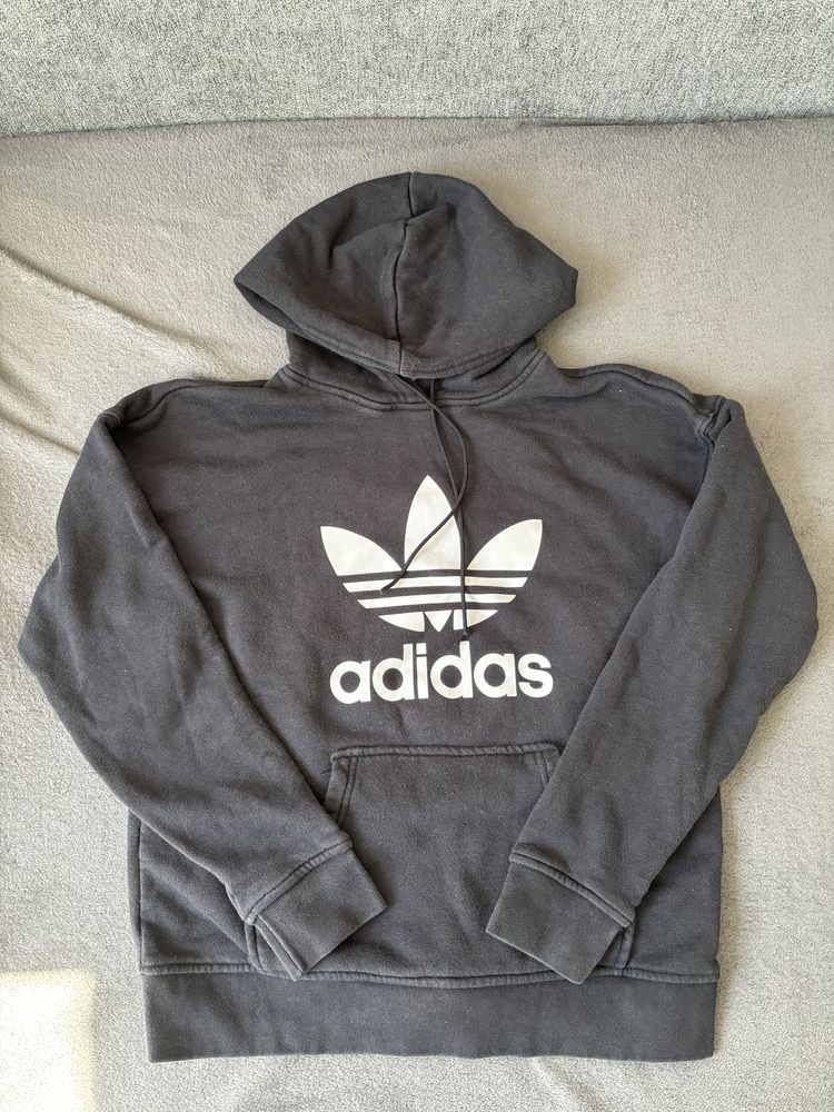 Bluza Adidas czarna z kapturem