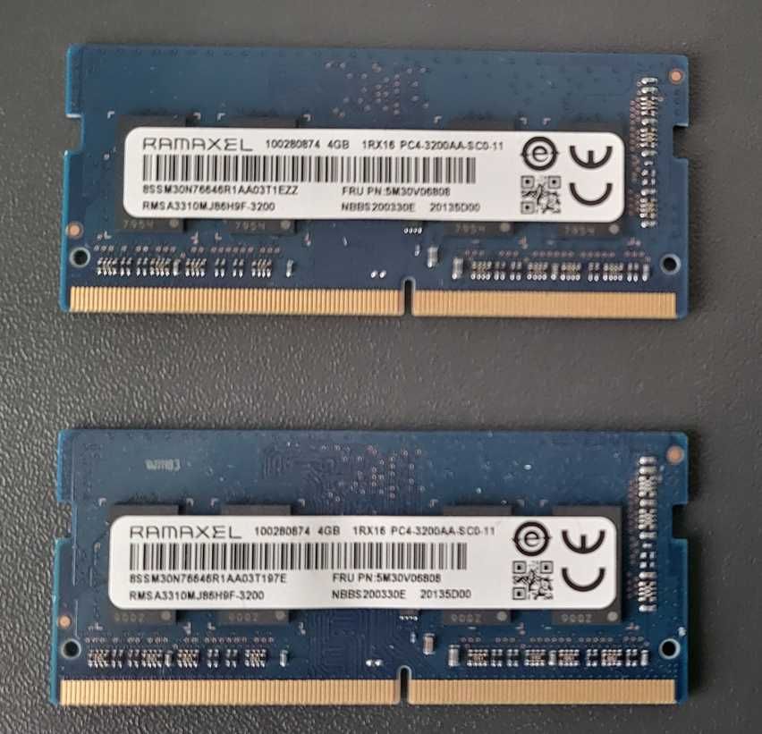 RAM do laptopa 2x4Gb DDR4 SODIMM