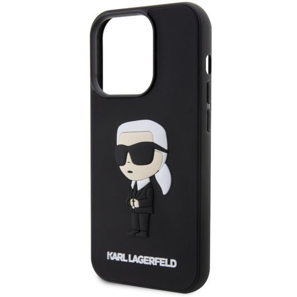 Karl Lagerfeld Etui iPhone 14 Pro Max 6.7" Czarny 3D Rubber Ikonik