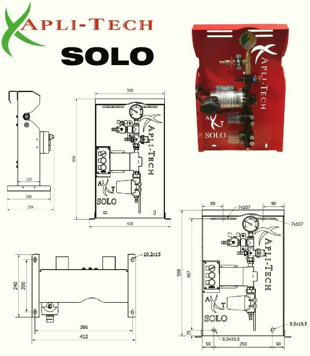 Aplikator Zaprawiarka Apli-Tech Solo 12/230v Nowość Gwarancja Faktura