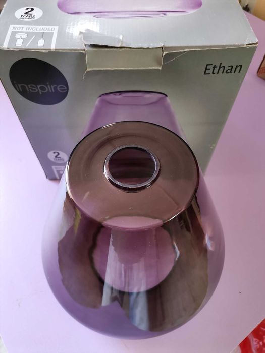 Abatjour de teto, em vidro, marca Inspire - modelo Ethan