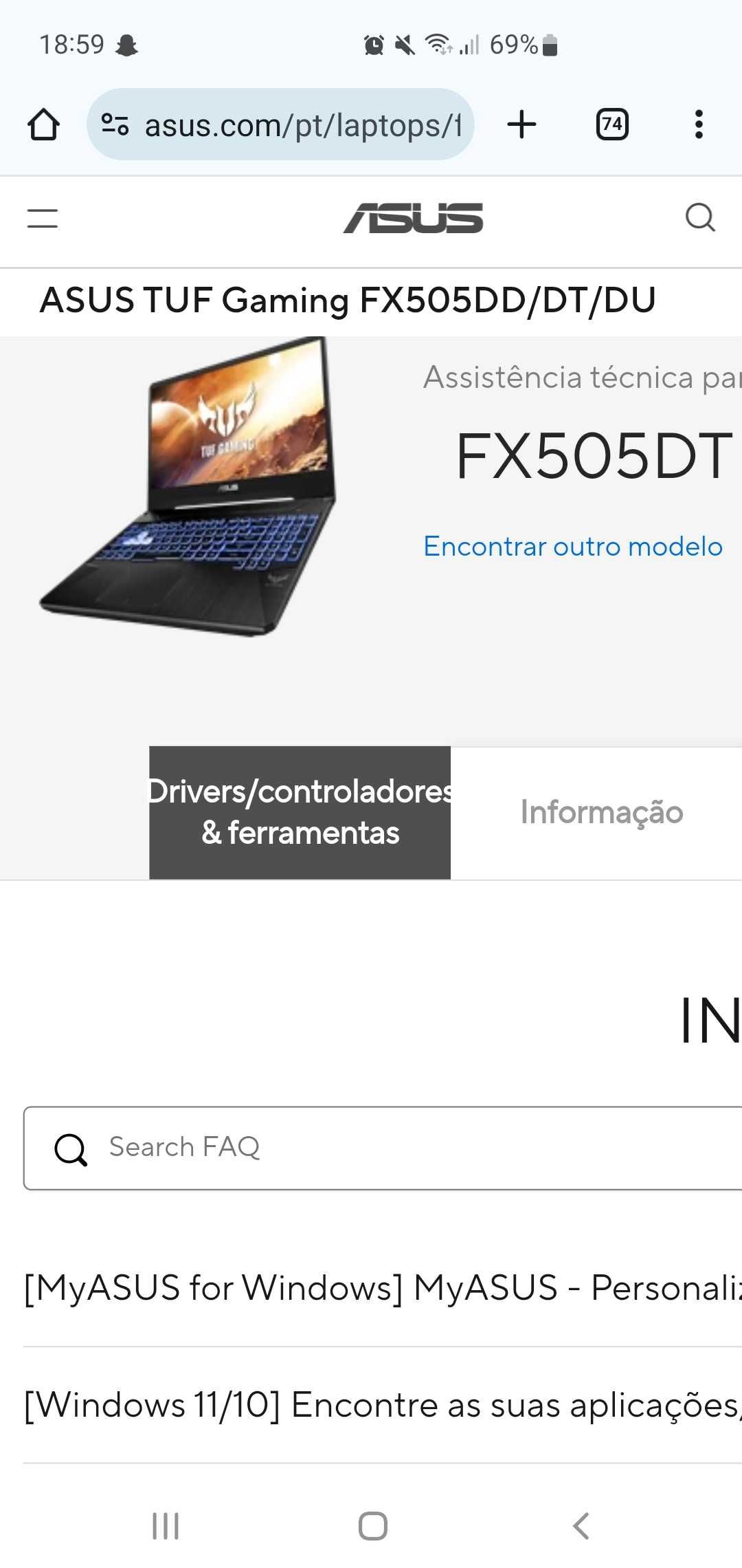 Jogo sério só com o Computador Asus TUF Gaming - rapidez e fluidez.