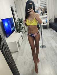 Nowy strój kąpielowy żółty XS S bikini
