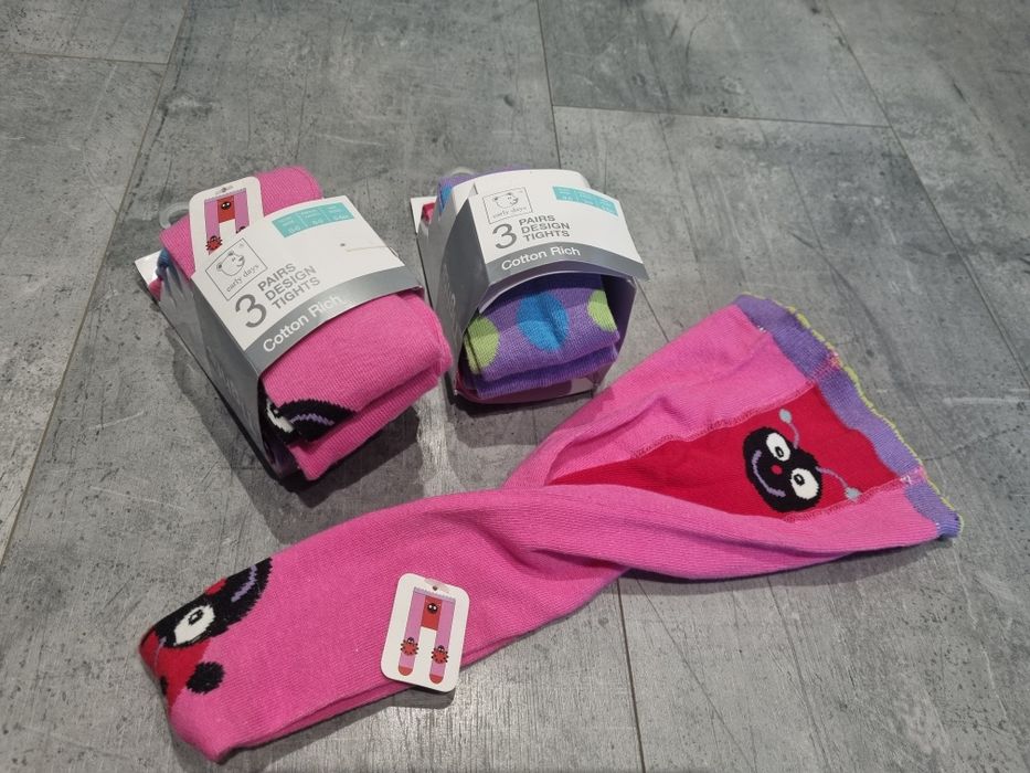 Nowe rajstopy 6 par rozmiar 68 0- 6