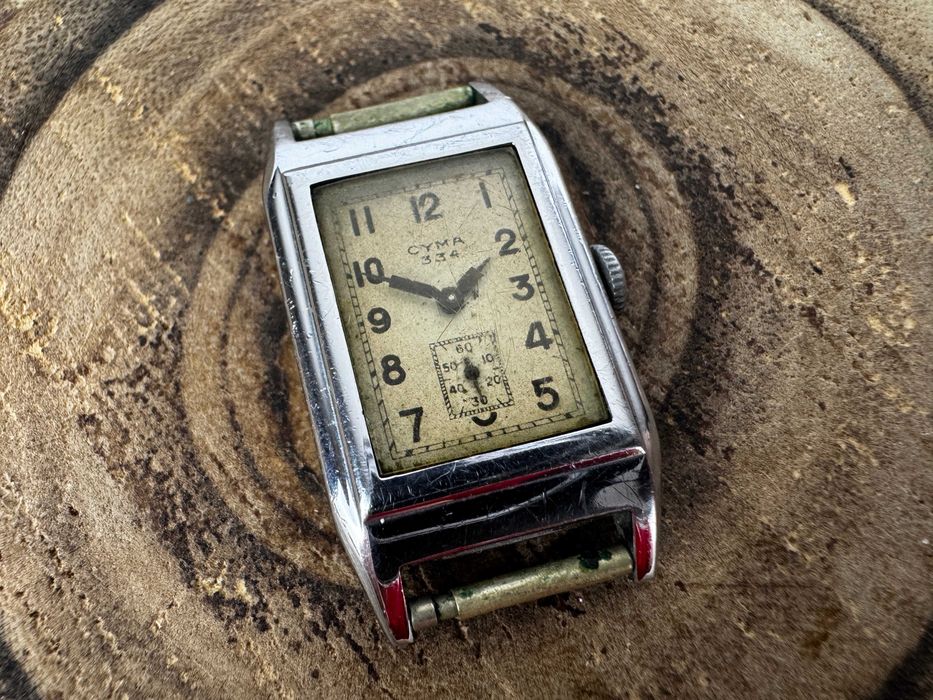 zegarek męski - Cyma - Art Deco - na części