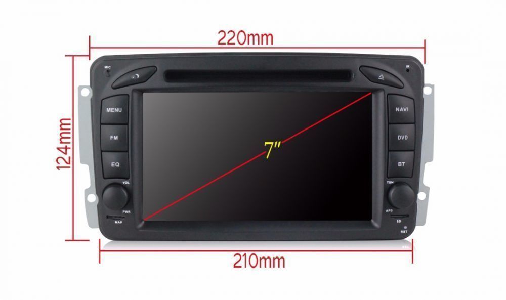 Штатная магнитола Mercedes Benz DVD GPS навигация w209 203 Vito