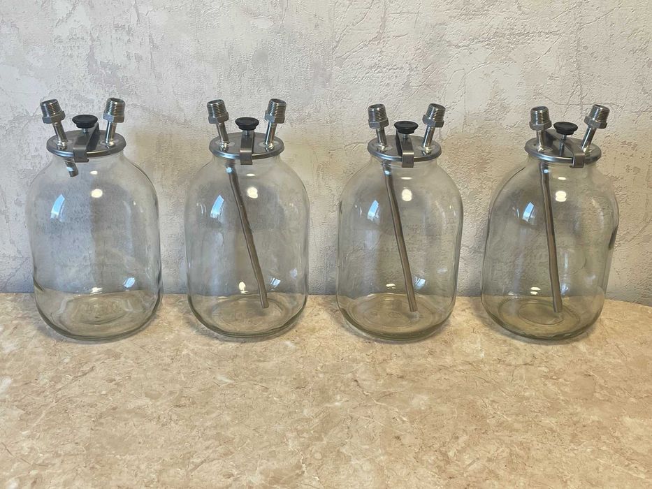 Сухопарники - барботеры есть с разными трубками на крышке 10-12-14-16