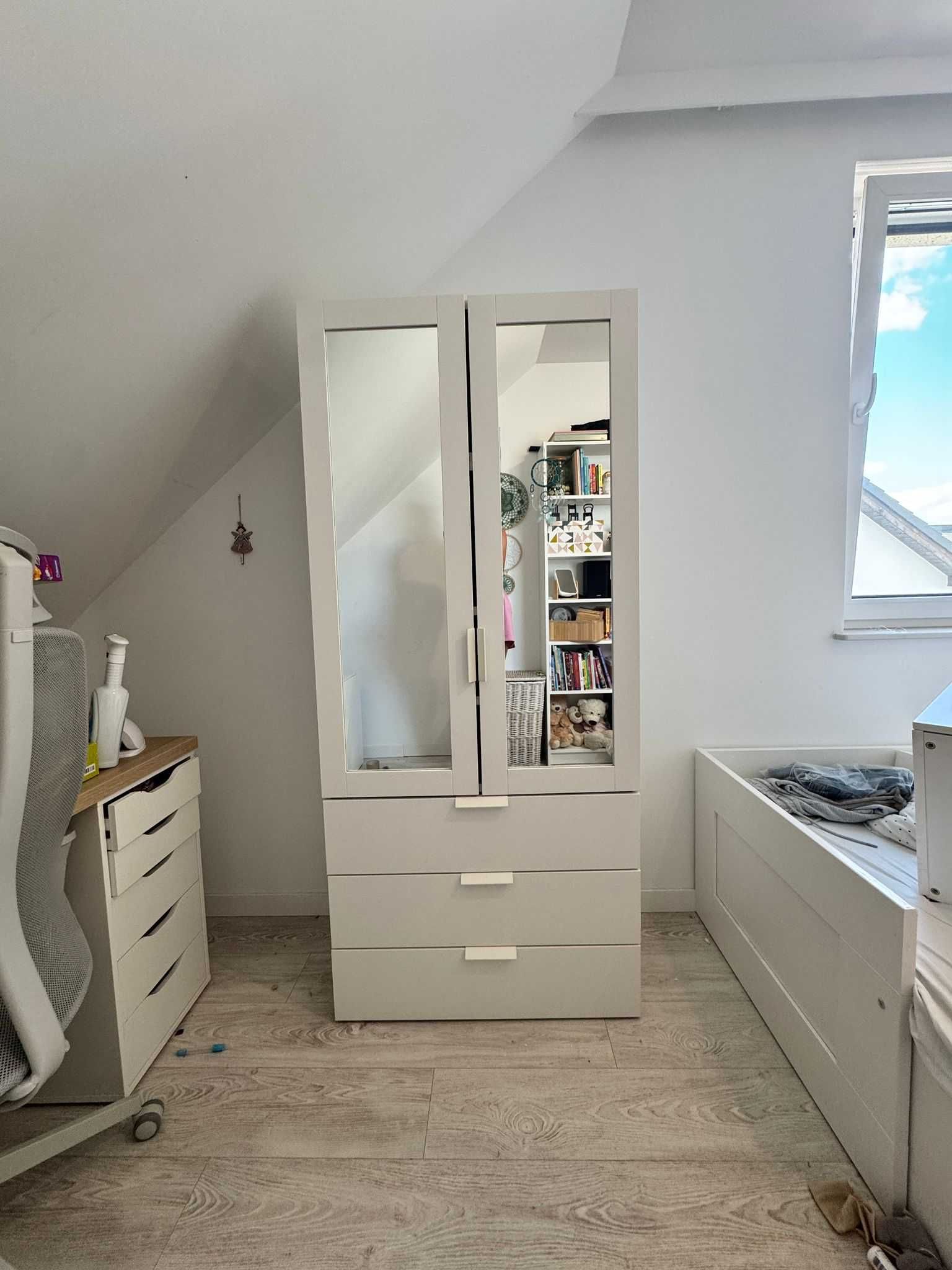 Szafa IKEA PLATSA z lustrami i nadstawką