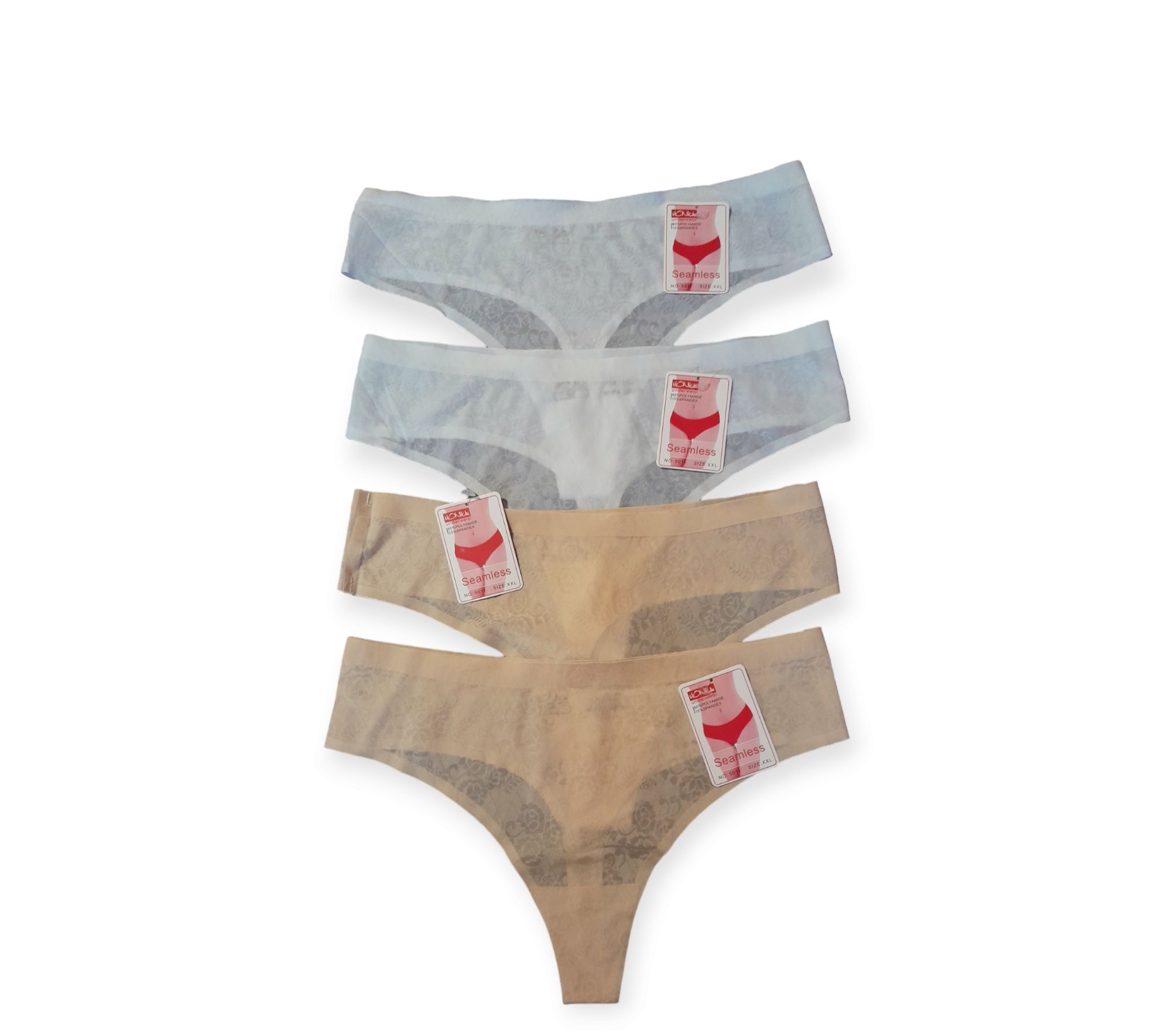 PROMOCJA 4szt stringi damskie XL