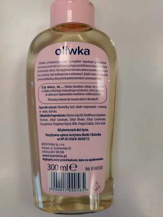 4x oliwka bambino dla dzieci 300ml