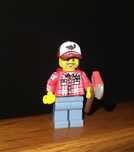 minifigurka Lego City drwal