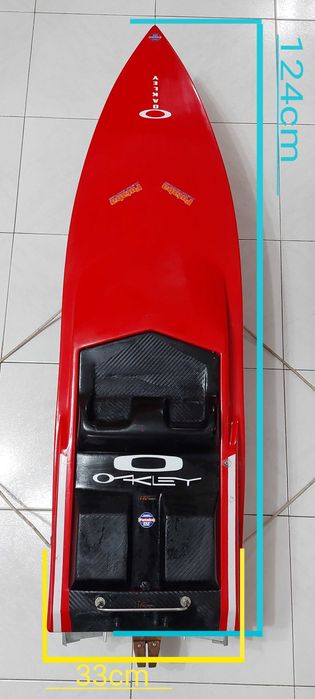Lancha / barco RC Casco em Fibra. Modelismo Baixa de preço