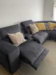 Sofa com chaise lounge e poltronas eletricas