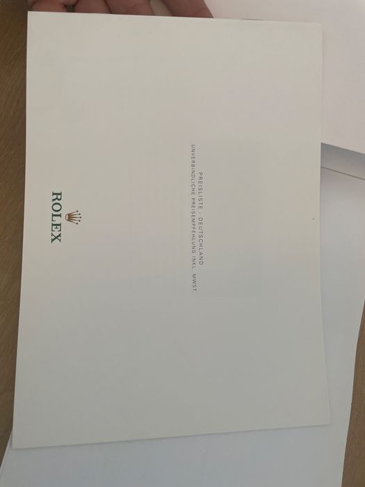 Rolex katalog z cennikiem 2013r