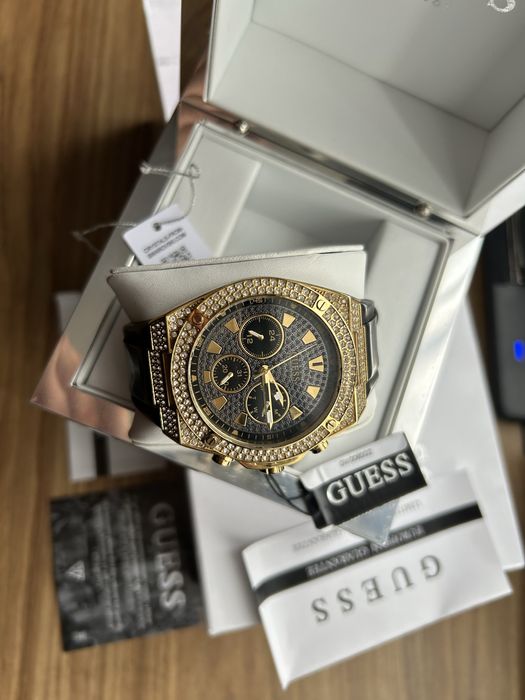 Męski Zegarek Guess GW0060G2*Cyrkonie*Komplet/Wys!