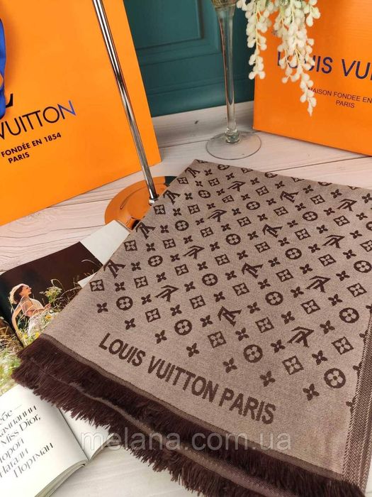 Палантин шарф платок Louis Vuitton Луи Витон жіночий шарф хустка