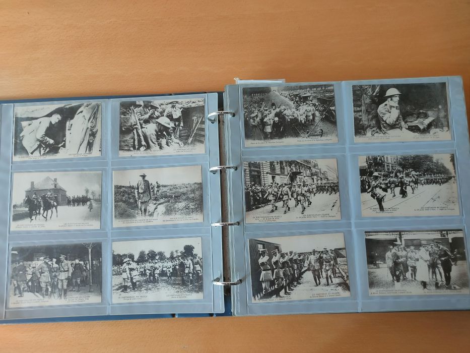 Álbum de postais militares da Primeira Guerra Mundial CEP.
